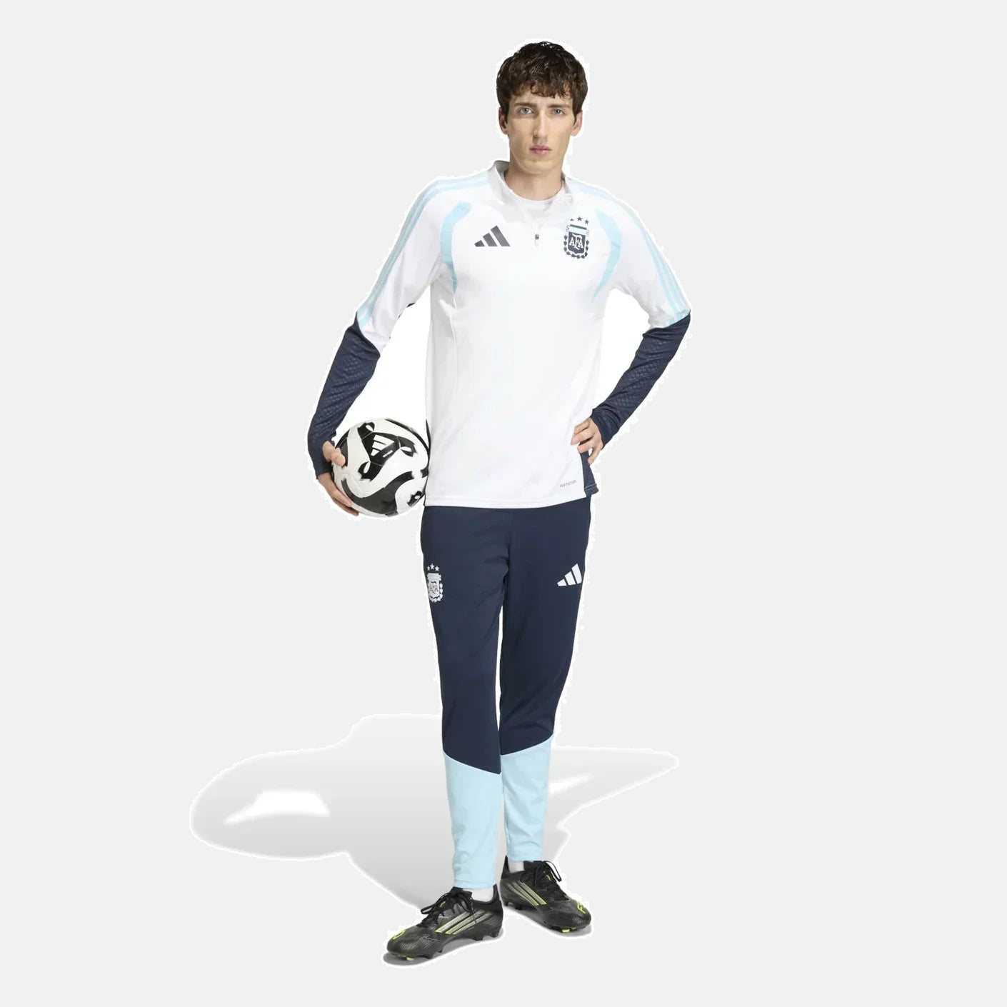 Argentina World Cup 2026 Half-Zip Training Suit Set White