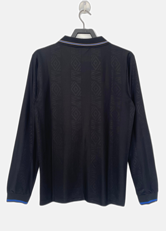 Manchester United 93/94 Black Jersey - Long Sleeve Retro Version