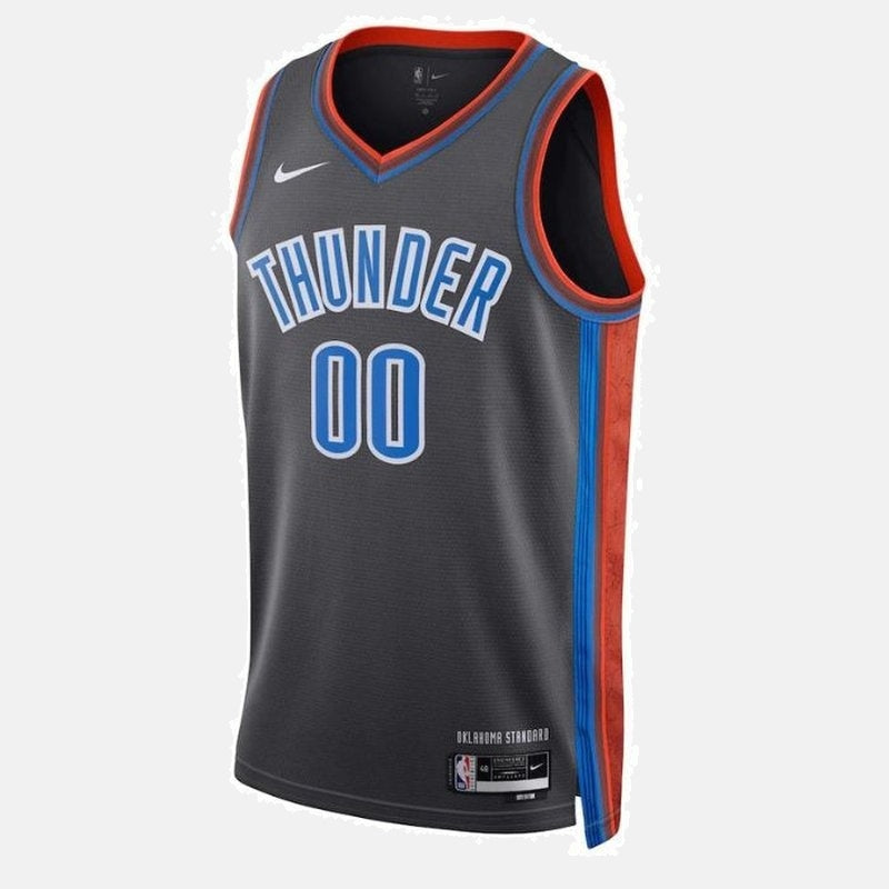 Oklahoma City Thunder Unisex 2023 NBA Jersey - City Edition - Black