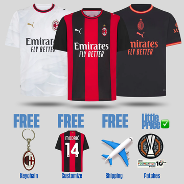 Combo Ac Milan 26/27 Home, Away and Third Jerseys