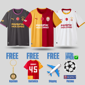 Combo Galatasaray 26/27 Home, Away and Third Jerseys