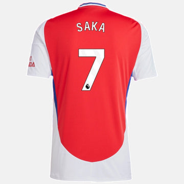 #7 Saka Arsenal Home Jersey 2024/2025 - Red and White