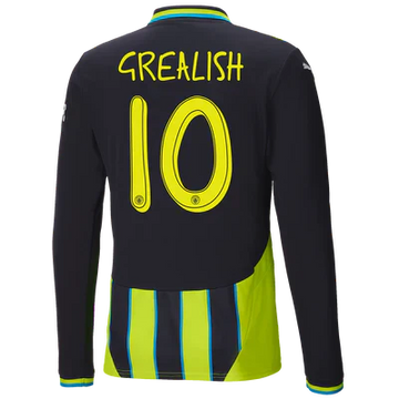 #10 Grealish Manchester City Away Jersey 2024/2025 Long Sleeve