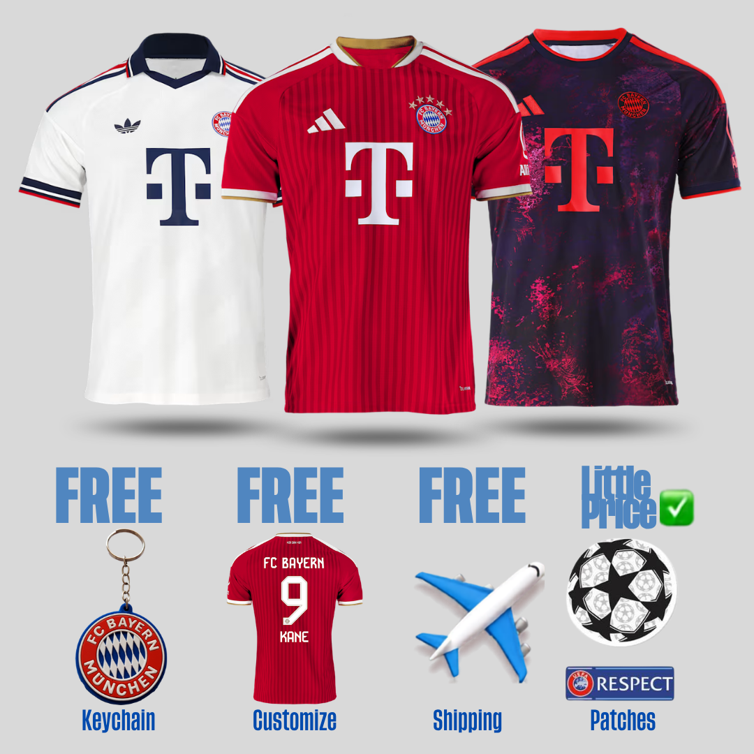Combo  Bayern München 26/27 Home, Away and Third Jerseys
