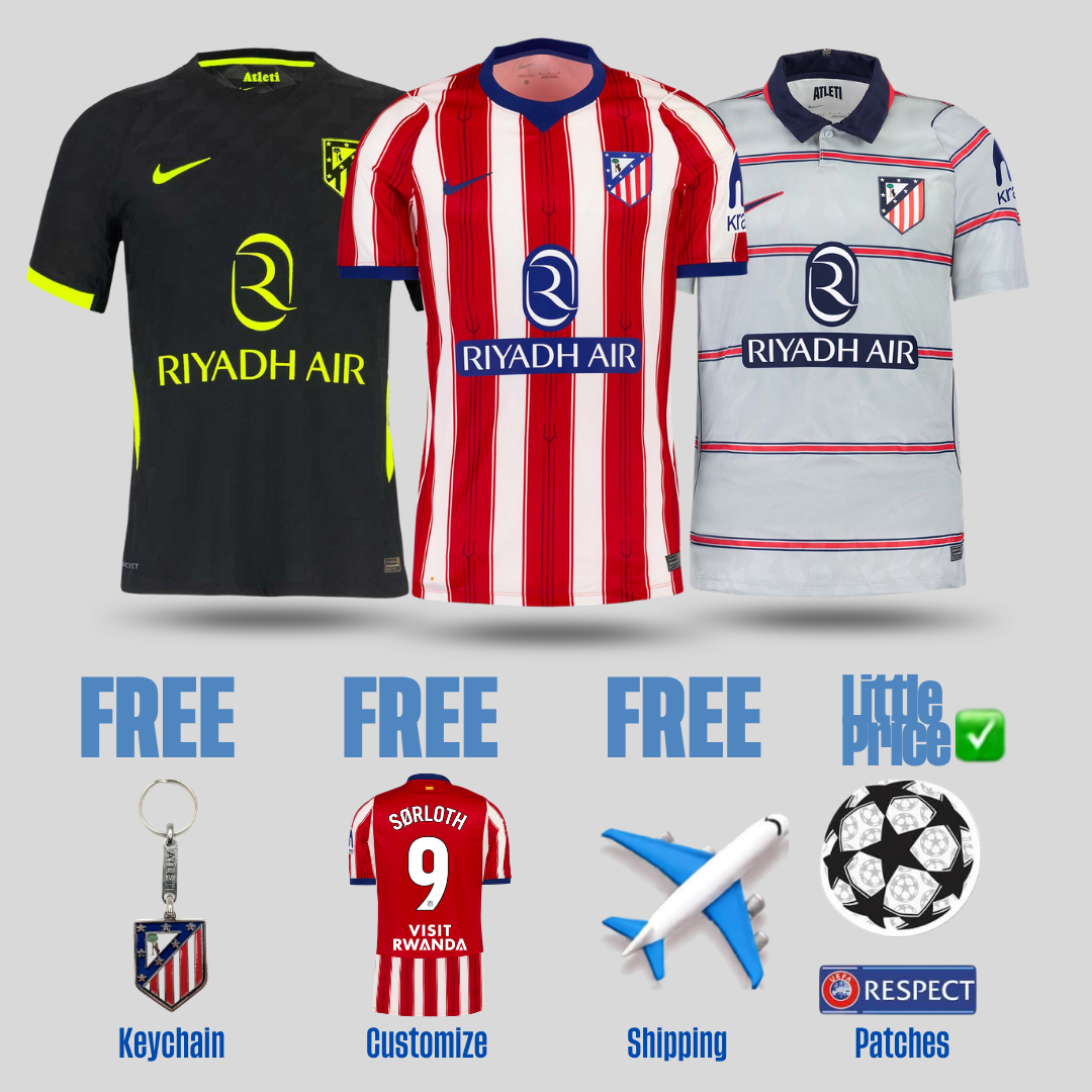 Combo Atlético Madrid 26/27 Home, Away and Third Jerseys