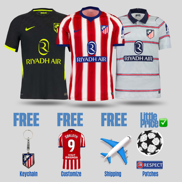 Combo Atlético Madrid 26/27 Home, Away and Third Jerseys