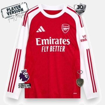 Arsenal Player Home Jersey 2025/26 Long Sleeve