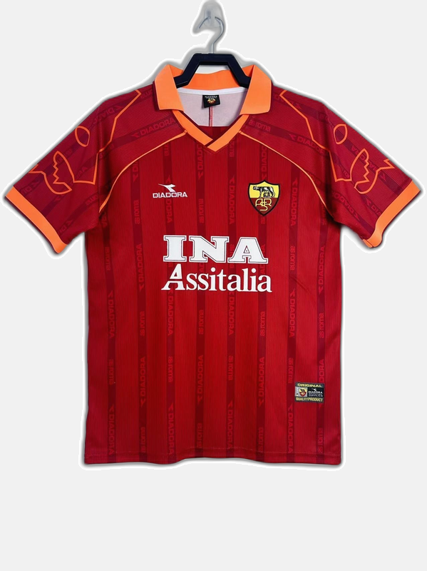 AS Roma 99/00 I Home Jersey - Retro Version