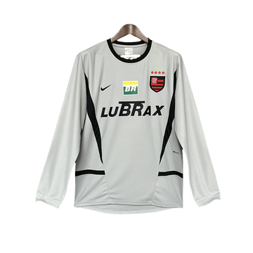Flamengo 02/03 Goalkeeper Grey Jersey - Long Sleeve Retro Version