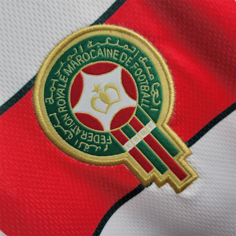 Morocco Away White Retro Jersey 1998