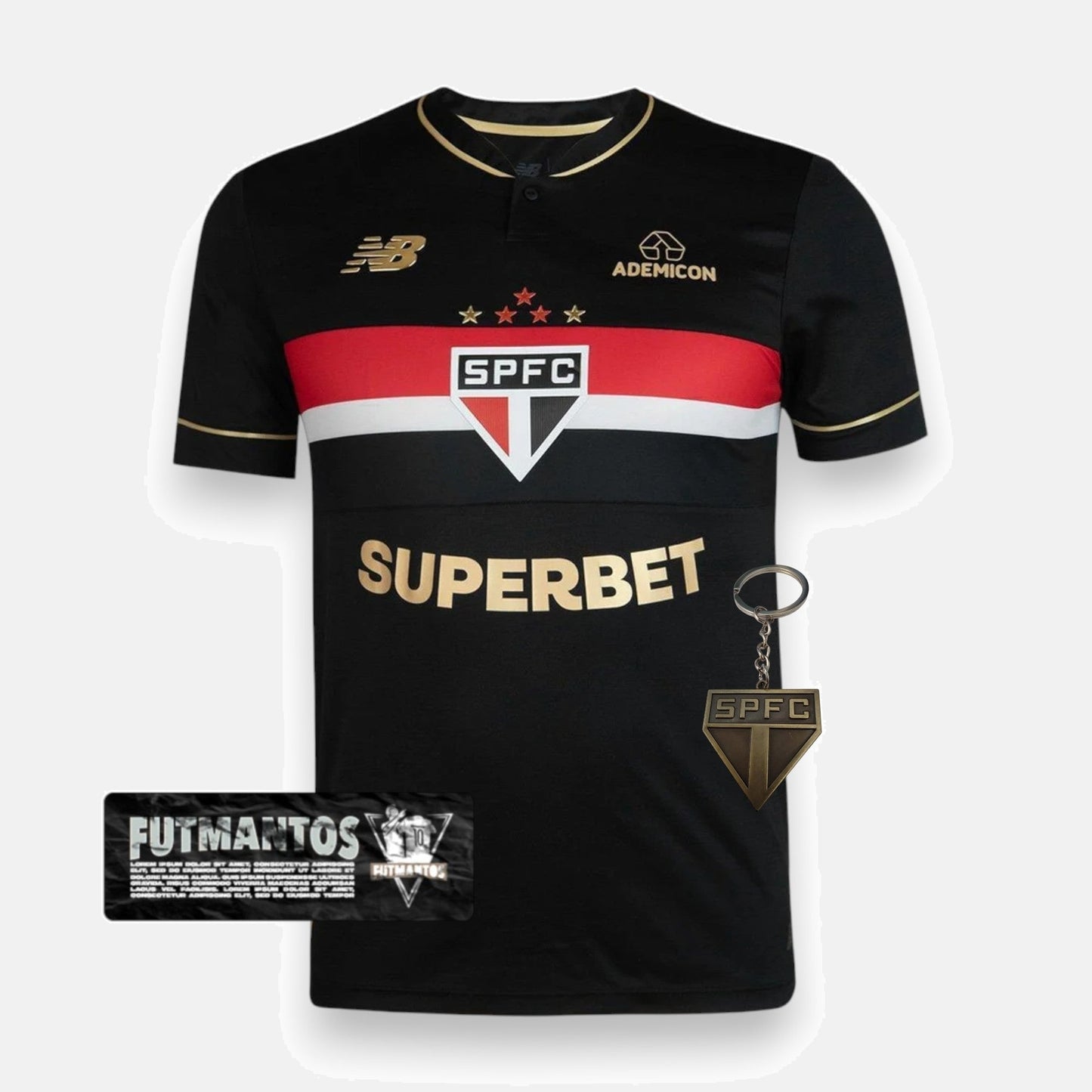 Camisa São Paulo III Preta 25/26 Jogador