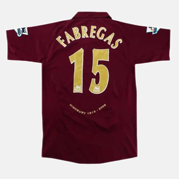 CESC FABREGAS #15 Arsenal Retro Jersey Home 2005/06