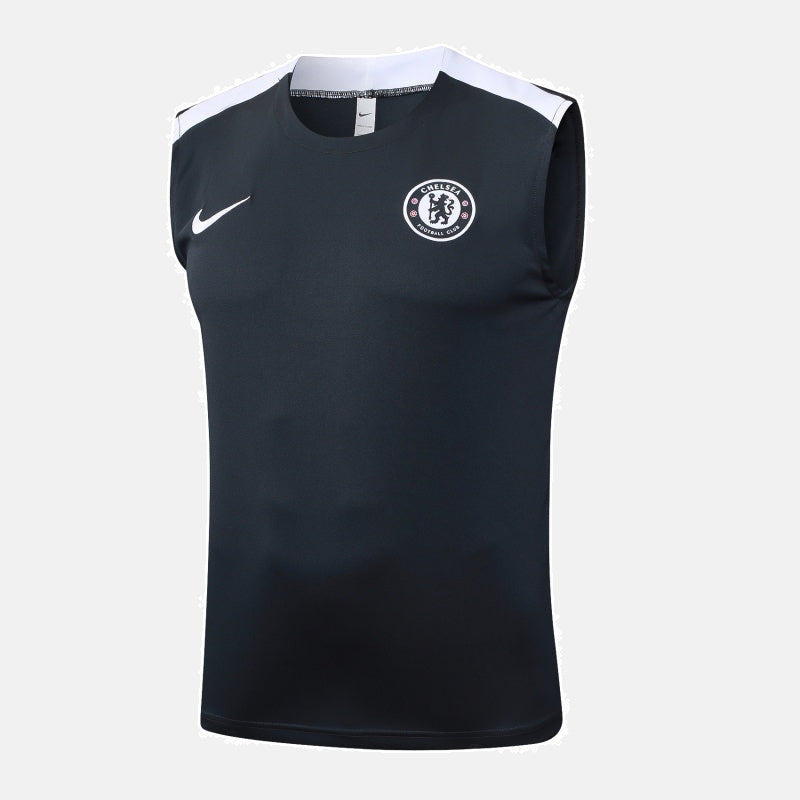 Chelsea Kit Black Jersey + Shorts - No Sleeve 25/26