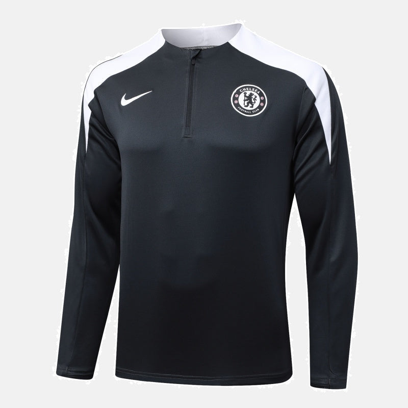 Chelsea Pre-Match Black Tracksuit 25/26