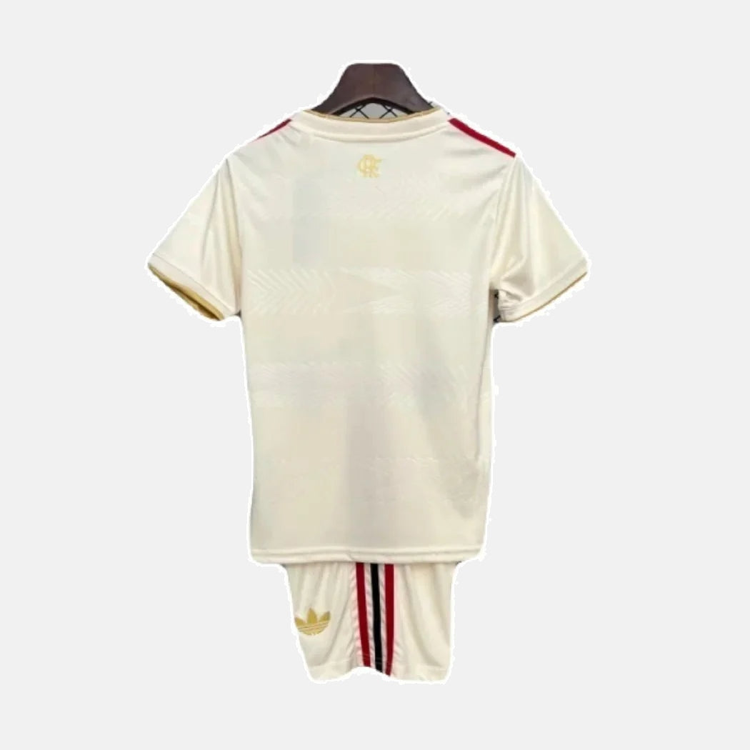 kit Infantil Flamengo CRF III 25/26 - Bege