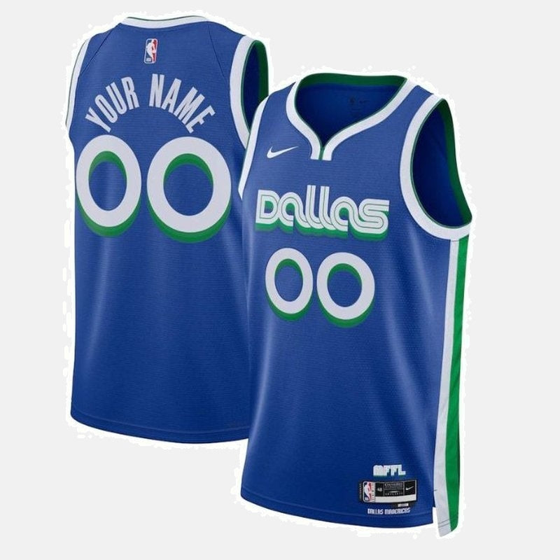 Dallas Mavericks Unisex 2023 NBA Jersey - City Edition - Blue