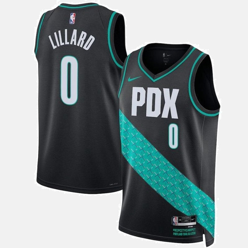 Damian Lillard Portland Trail Blazers Unisex 2023 NBA Jersey - City Edition - Black