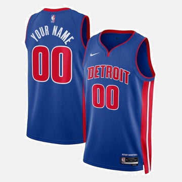 Detroit Pistons Unisex 2023 NBA Jersey Blue - Icon Edition