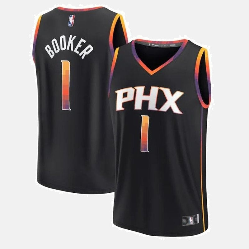 Devin Booker Phoenix Suns 2023 Fast Break Player NBA Jersey Black - Statement Edition