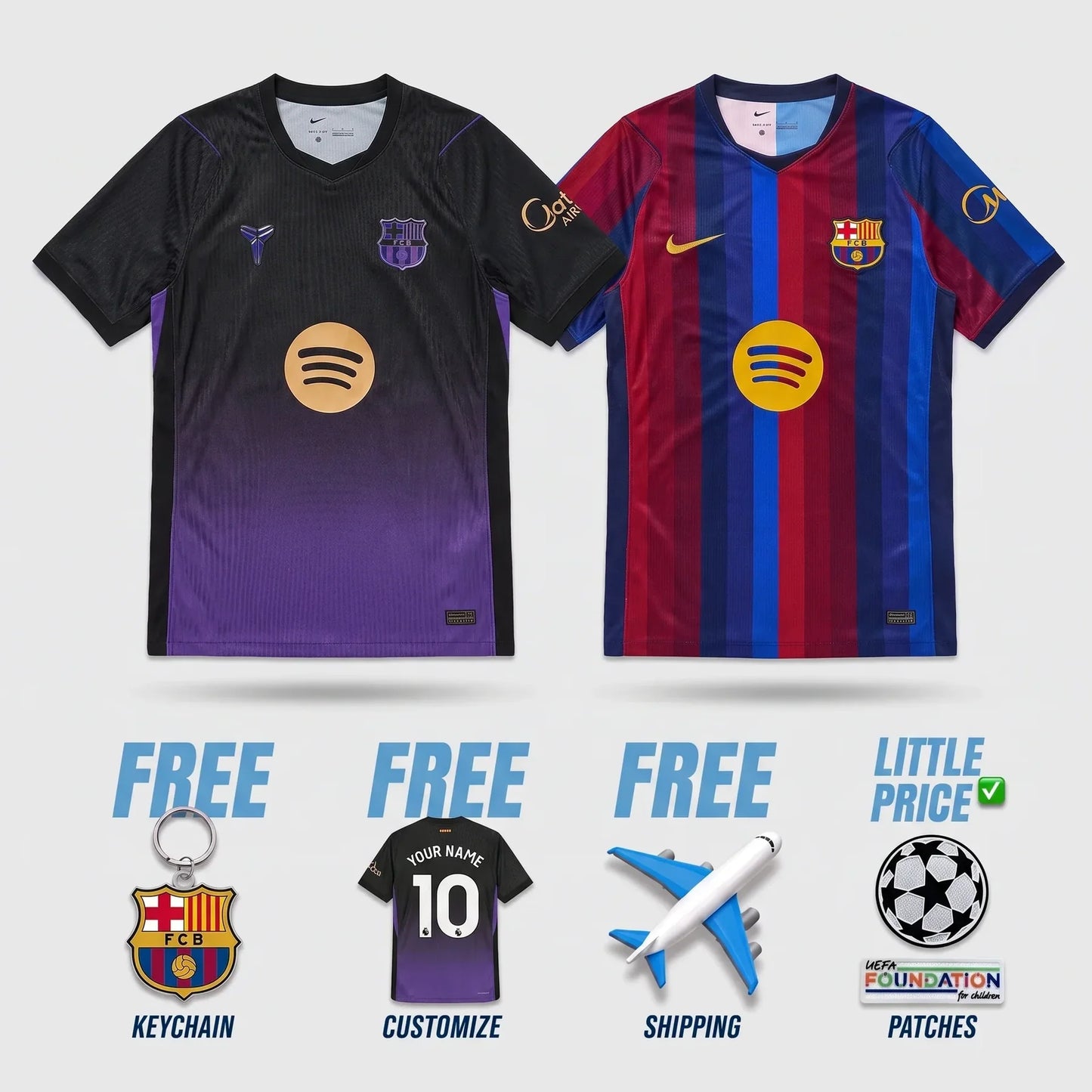 Combo Barcelona 26/27 Home and Away Jerseys