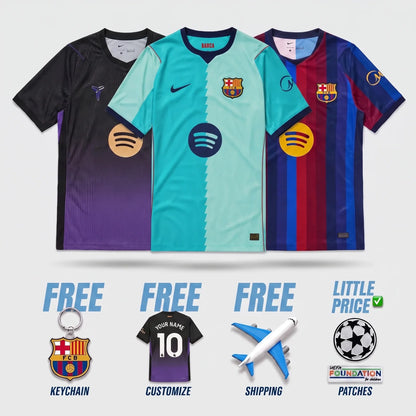 Combo Barcelona 26/27 Home, Away and Third Jerseys