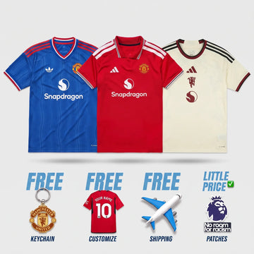 Combo Manchester United 26/27 Home, Away and Third Jerseys