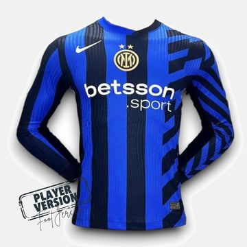 Inter Milan Home 2024/2025 Player Jersey - Long Sleeve