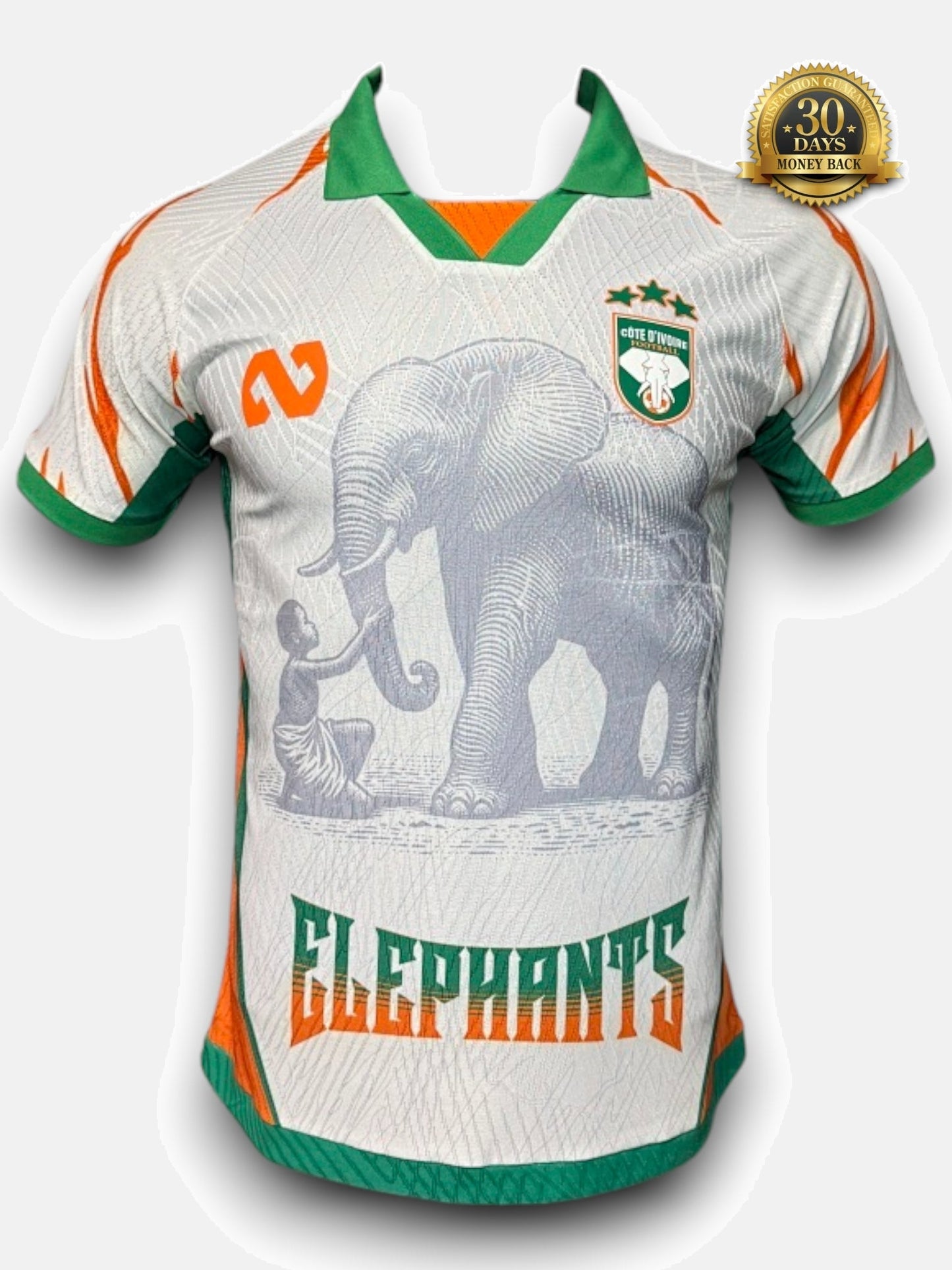 Ivory Coast Special Edition White Jersey - Player Version