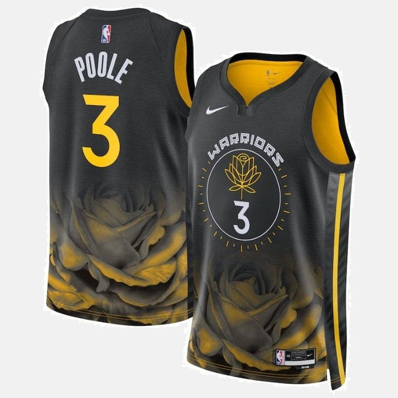 Jordan Poole Golden State Warriors Unisex 2023 NBA Jersey - City Edition - Black