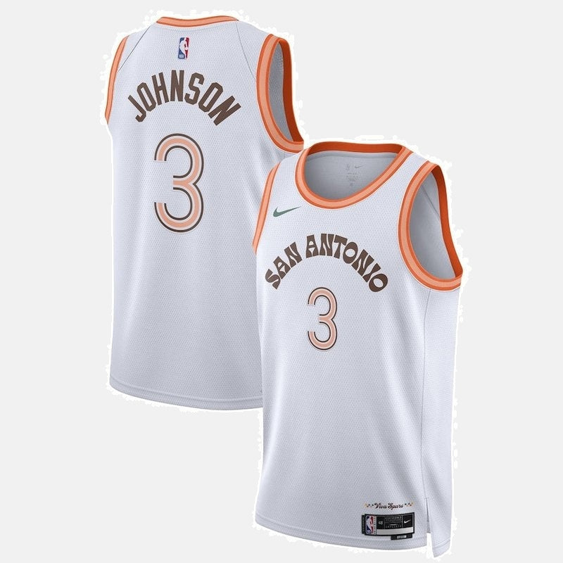 Keldon Johnson San Antonio Spurs Unisex 23/24 NBA Jersey - White - City Edition