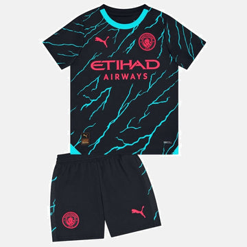 Kids Manchester City Third Kit 2023/2024