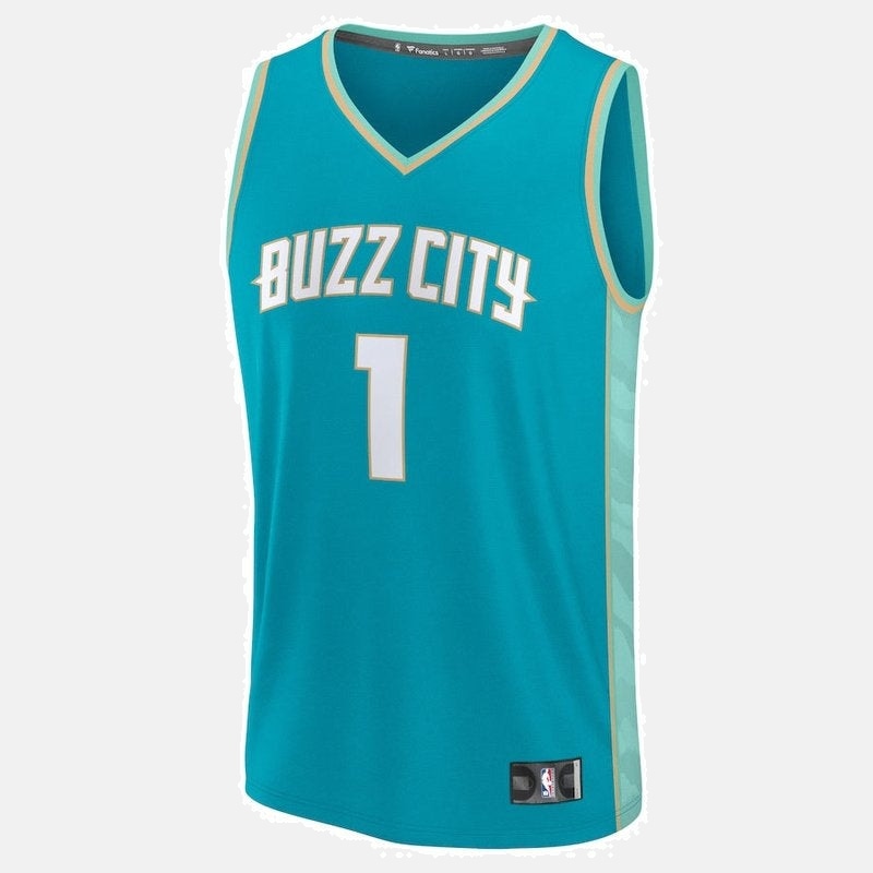 LaMelo Ball Charlotte Hornets Fanatics Branded unisex 23/24 Fast Break NBA Jersey - Teal - City Edition