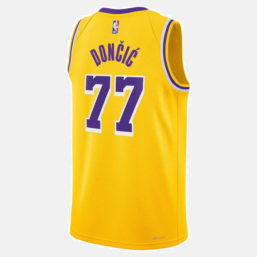 Luka Don������������������i������������������ - Los Angeles Lakers Icon Edition 2024 NBA Jersey - Gold - Unisex