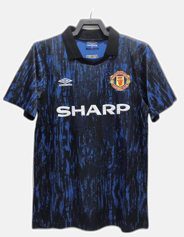 Manchester United 1993 Blue Edition Jersey - Retro Version