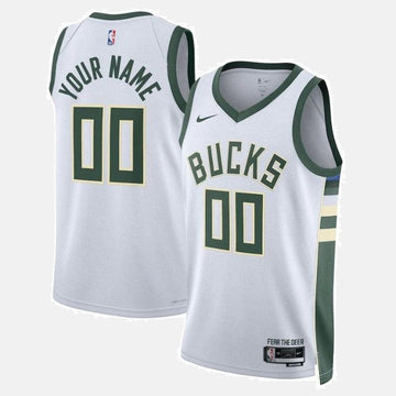 Milwaukee Bucks Unisex 2023 White NBA Jersey - Association Edition