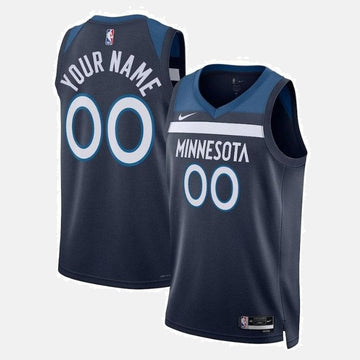 Minnesota Timberwolves Unisex 2023 NBA Jersey Navy - Icon Edition