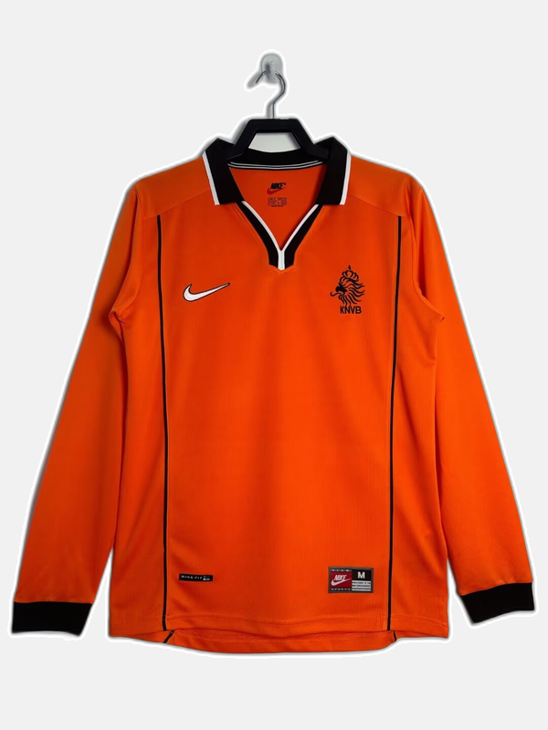 Netherlands 1998 I Home Jersey - Long Sleeve Retro Version