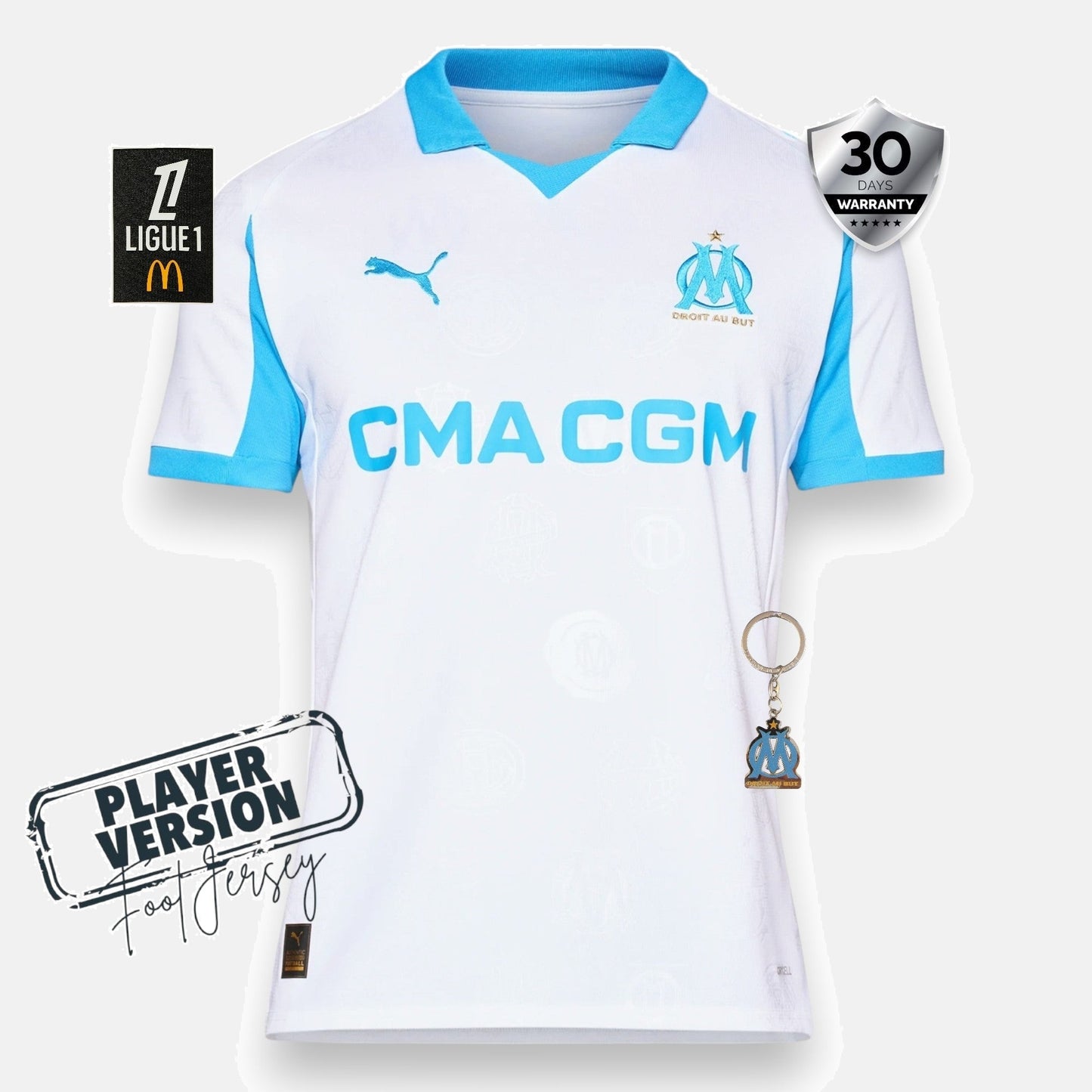 Olympique de Marseille Player Home Jersey 2025/26