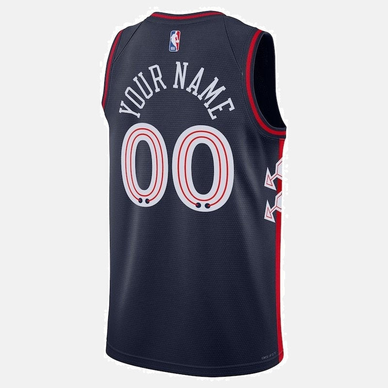 Philadelphia 76ers Unisex 23/24 NBA Jersey - Navy - City Edition
