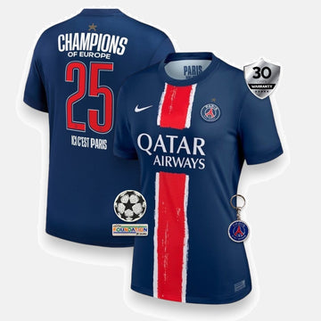 PSG 2025 European Champions 1 Star Jersey - Womens