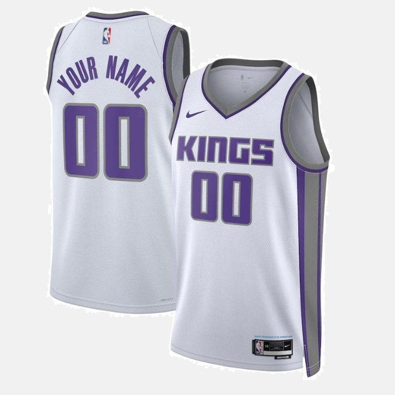 Sacramento Kings Unisex 2023 White NBA Jersey - Association Edition