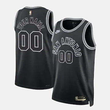 San Antonio Spurs Unisex 2023 NBA Jersey - Classic Edition - Black