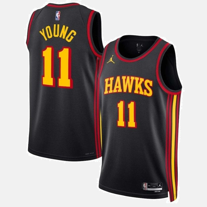 Trae Young Atlanta Hawks 2023 Statement Edition NBA Jersey - Black
